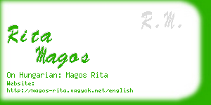 rita magos business card